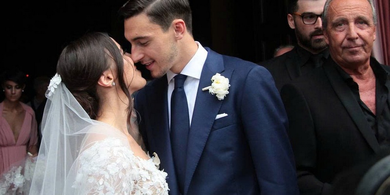 Matteo Darmian và Francesca Cormanni đã kết hôn sau 7 năm quen nhau